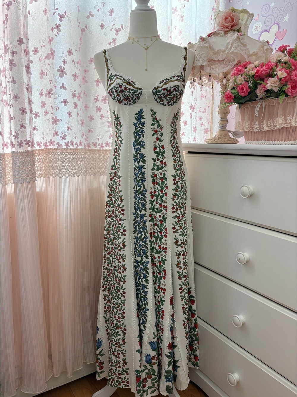 Farm Rio Off White Fruit Beauty Maxi Dress - Picture 4 of 11